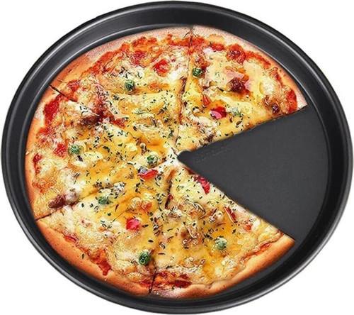 Greblon 32Cm Teflon Pizza Tepsisi Yanmaz Yapıştırmaz En Sağlıklı Sığ Kenar Krep Pizza Pişirme Kalıbı