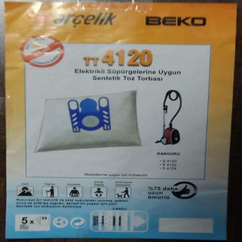 Özel Üretim 5 Adet S4122 Süpürge Toz Torbası Sıfır Düzeyinde 3 Kat Elyaf