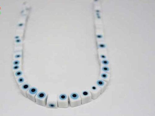 Cam Boncuk Dizi 8mm*7mm (11345)