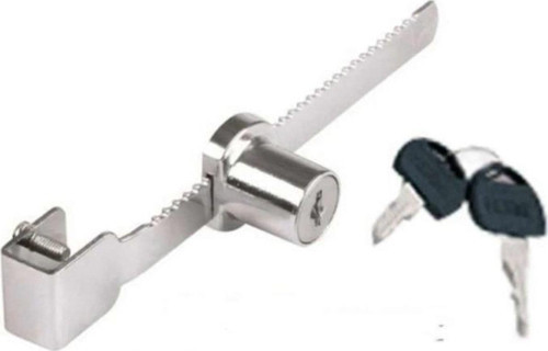 Paslanmaz Çelik Sürgülü Vitrin Cam Kilidi 140Mm