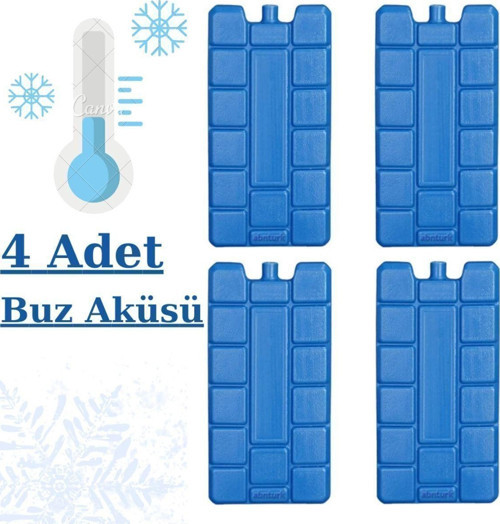 Icebox 4'Lü Buz Aküsü Seti Buz Kasedi Serin Tutan Buz Kalıbı-4 Adet