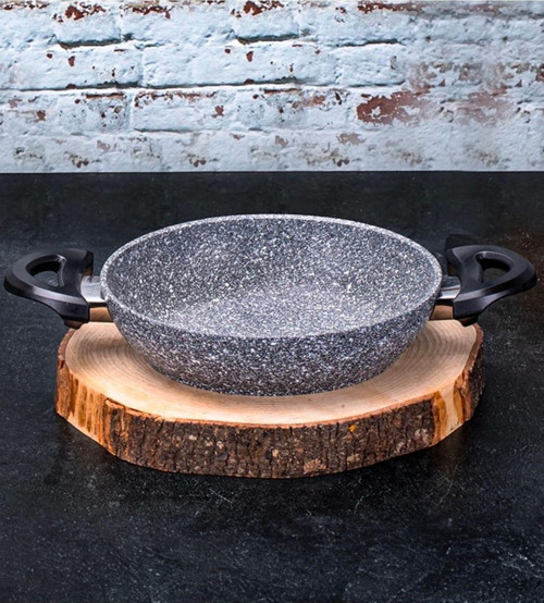 20Cm Granit Döküm Yanmaz Yapışmaz Sahan Tava