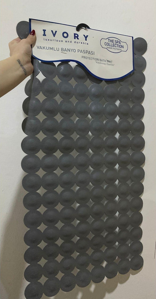 Silikon Vakumlu Banyo Duş Ayak Kaydırmaz Banyo Paspası 68X35Cm