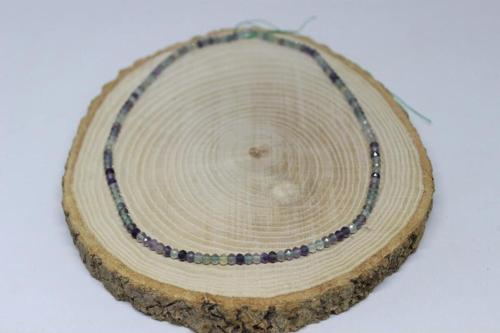 Florit Taşı Rondela Faset Kesim 3.5*2.5mm YARIM Dizi (17cm uzunluğundadır)