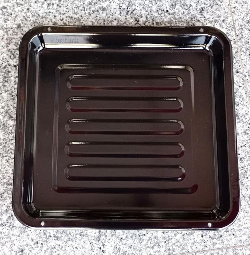 39X34Cm Emaye Fırın Tepsisi Siyah Iç Dış Yüzeyi Sağlıklı Kaliteli Çinko Dikdörtgen Börek Tepsisi N40