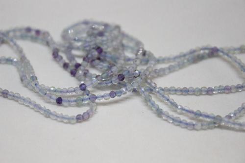 Florit Taşı YARIM Dizi 2mm (17cm uzunluğundadır)