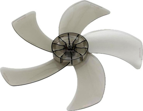 5 Kanatlı Vantilatör Pervanesi 1.Kalite 37Cm Şeffaf Plastik Güçlü Serinletici Orijinal Yedek Parça