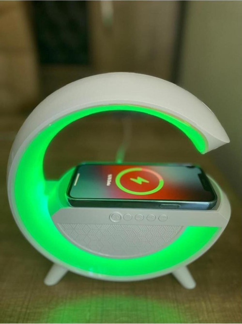 Kablosuz Şarj Özellikli Gece Lambası Ve Bluetooth Özelikli Speaker