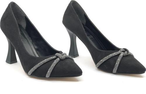 Asya Düğüm Taş Detaylı Kadın Topuklu Ayakkabı Stiletto