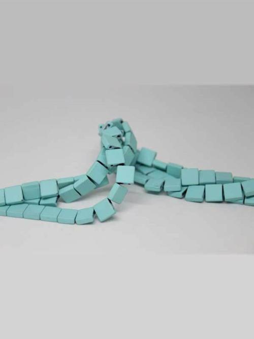 Hematit Taşı Çift Delikli YARIM Dizi (17520) (18cm Uzunluğundadır)