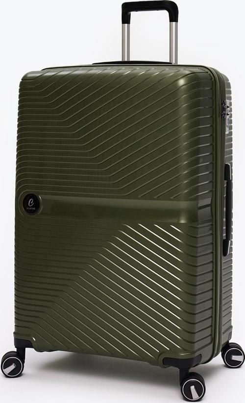 Exclusive Pro Polipropilen Büyük Boy Kırılmaz Valiz Haki 5239