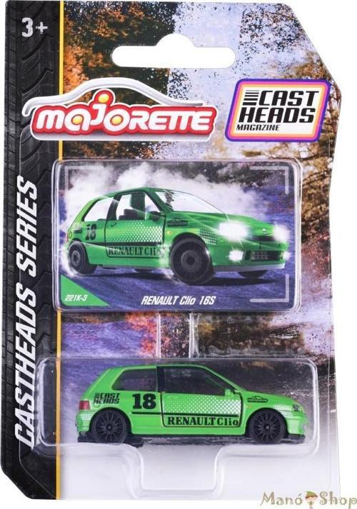Majorette Cast Heads Renault Clio 16S Yeşil Metal Diecast Model Araba 1:64