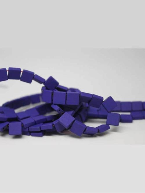 Hematit Taşı Çift Delikli YARIM Dizi (17545) (18cm Uzunluğundadır)