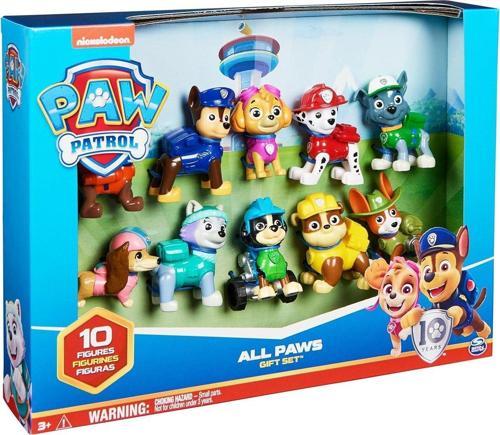 Tüm Ekip Bir Arada: Orijinal Lisanslı Paw Patrol 10'lu Figürler Hediye Paketi