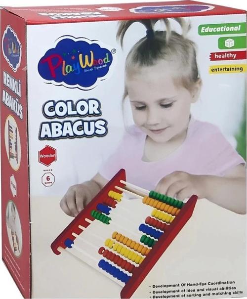 Çocuk Ahşap Renkli Abaküs ONY-399