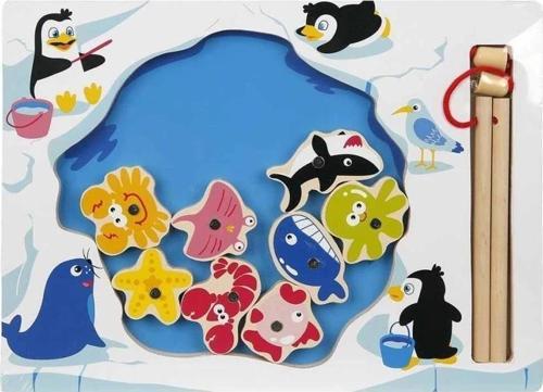 Eğitici Oyuncak 1002918 SUN-Mıknatıslı Balık Tutma ve Yakalama Oyunu 11 Parça