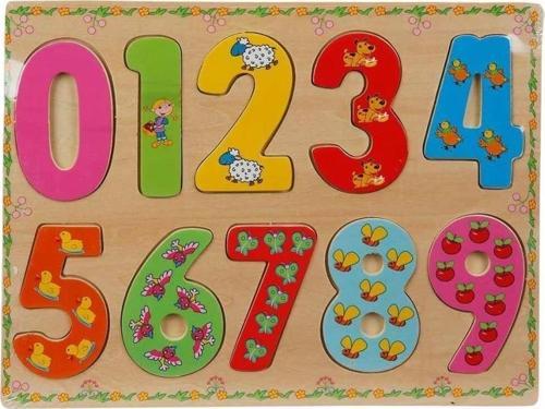 Eğitici Oyuncak 5215 -Wooden Puzzle Numbers 10 Parça