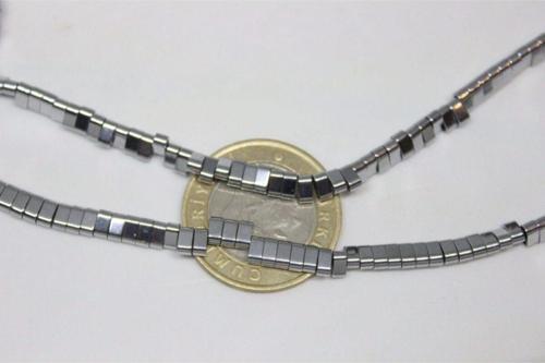 Hematit Taşı Çift Delikli/50 Adet (17460-1)