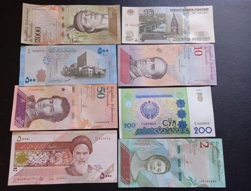 39963686eb06c0dba1 8'li Koleksiyon Başlangıç seti Çil Yabancı Kağıt Paralar