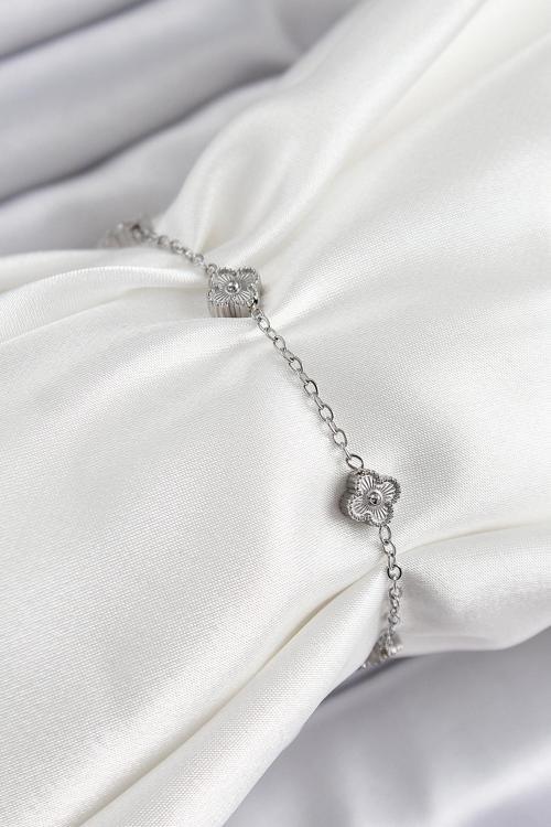 Yonca Model Gümüş Renk Kadın Bileklik - EBJ250705W36308