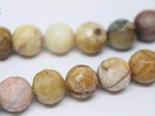 Jasper Taşı Faset Kesim Dizi 12mm (9955)