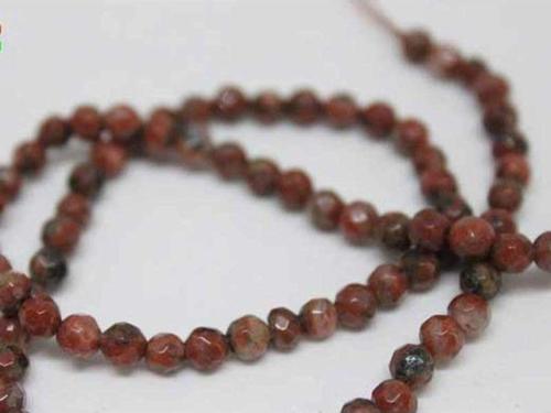 Jasper Taşı Faset Kesim Dizi 4mm (9853)