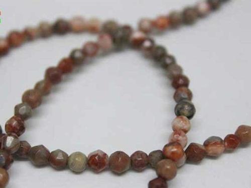 Jasper Taşı Faset Kesim Dizi 4mm (9856)