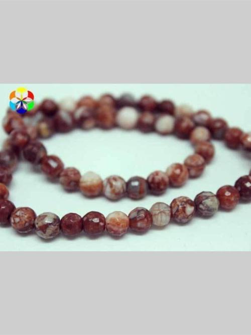 Jasper Taşı Faset Kesim Dizi 6mm (9882)