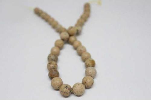 Jasper Taşı Faset Kesim YARIM Dizi 12mm (9943) (18cm uzunluğundadır)