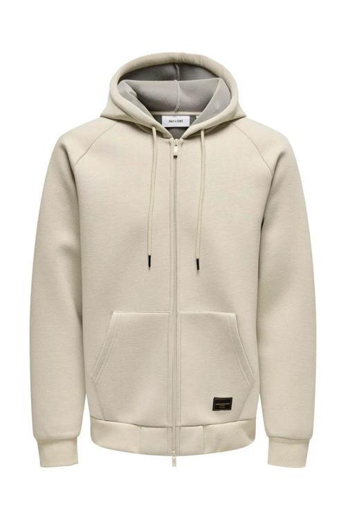Bobbey Scuba Full Zıp Hoodıe Krem Erkek Sweatshirt 22031823