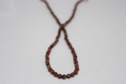 Jasper Taşı Faset Kesim Yarım Dizi 4mm (9853) (18cm Uzunluğundadır)