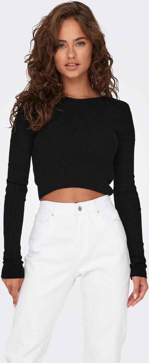Onlamour Ls Cropped Detaıl Oneck Knt