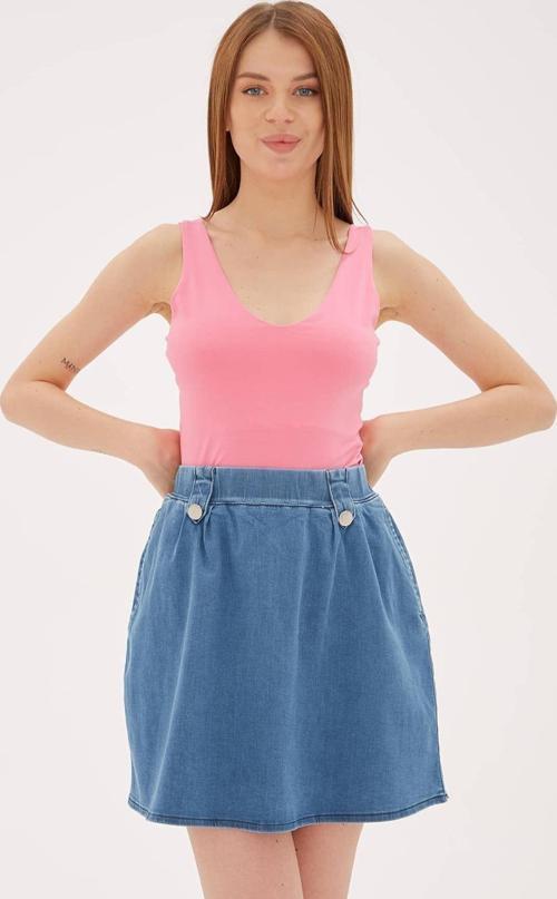 Regular Fit Yuvarlak Yaka Kalın Askılı Örme Atlet Atlet 24Y0535K1