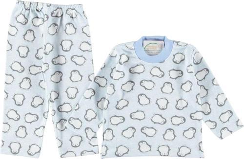 Mdrandy Penguenli Pijama Takım 1-3 Yaş (%100Pamuklu) (Hediye Paketli)