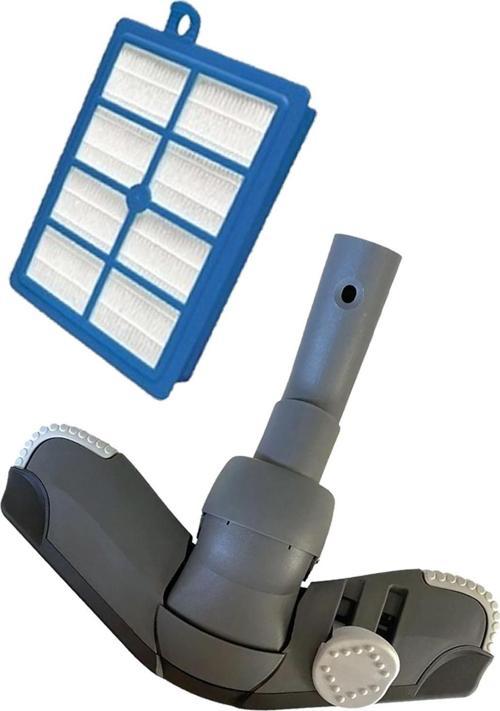 Philips FC 9205 9210 Marathon Süpürge Triactive Emici Yer Başlığı + Hepa Filtresi 2'li
