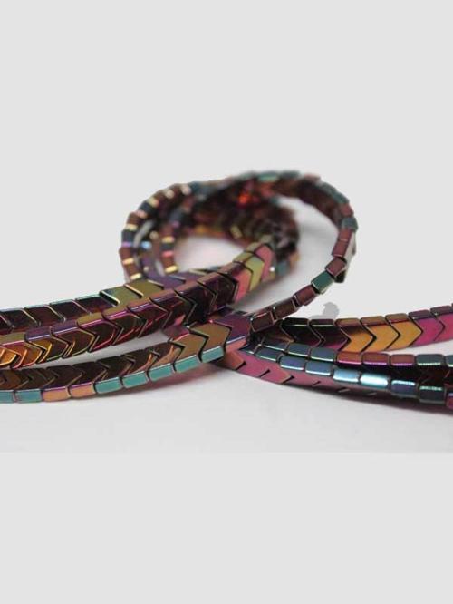Hematit Taşı YARIM Dizi (17315) (18cm Uzunluğundadır)