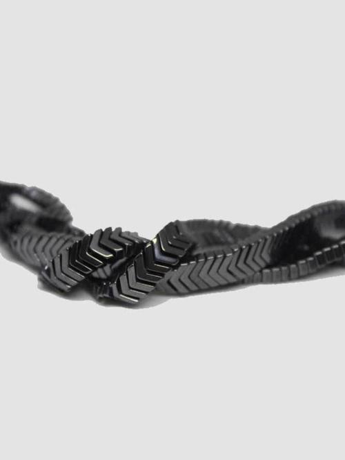 Hematit Taşı YARIM Dizi (17355) (18cm Uzunluğundadır)