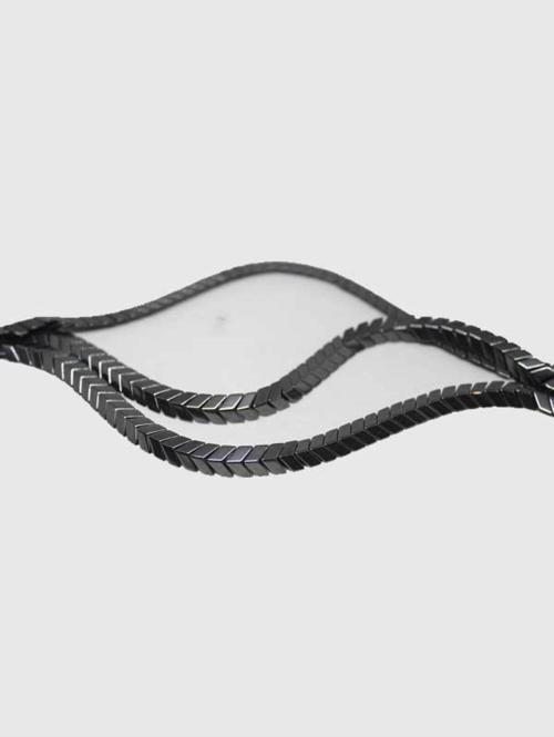 Hematit Taşı YARIM Dizi (17405) (18cm Uzunluğundadır)