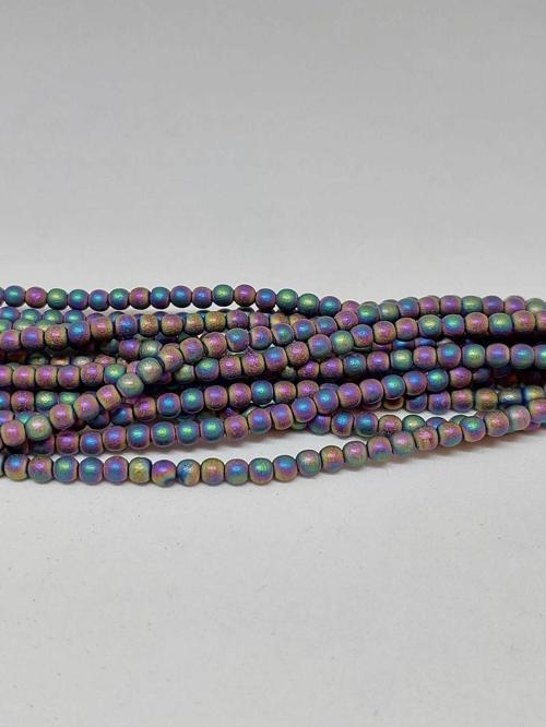 Hematit Taşı YARIM Dizi 3mm (35610) (17cm uzunluğundadır)