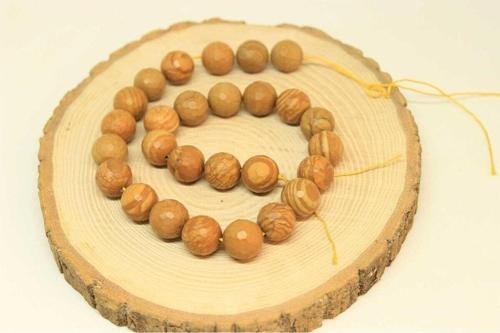 Jasper Taşı YARIM Dizi 12-13mm Aralığı (25875) (18cm uzunluğundadır)