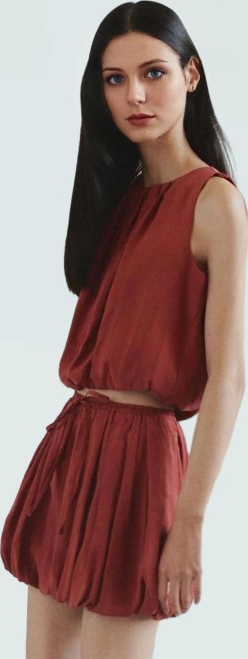 Modal Crop Bluz İnce Askılı Rahat Yazlık Günlük Tarz Özel Tasarım Trend
