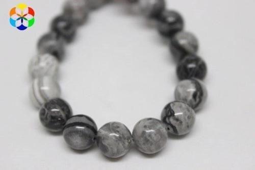 Jasper Taşı YARIM Dizi 8mm (9808) (18cm uzunluğundadır)