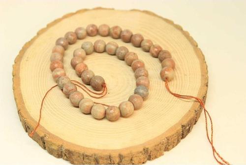 Jasper Taşı YARIM Dizi 9-10mm Aralığı (25895) (18cm uzunluğundadır)