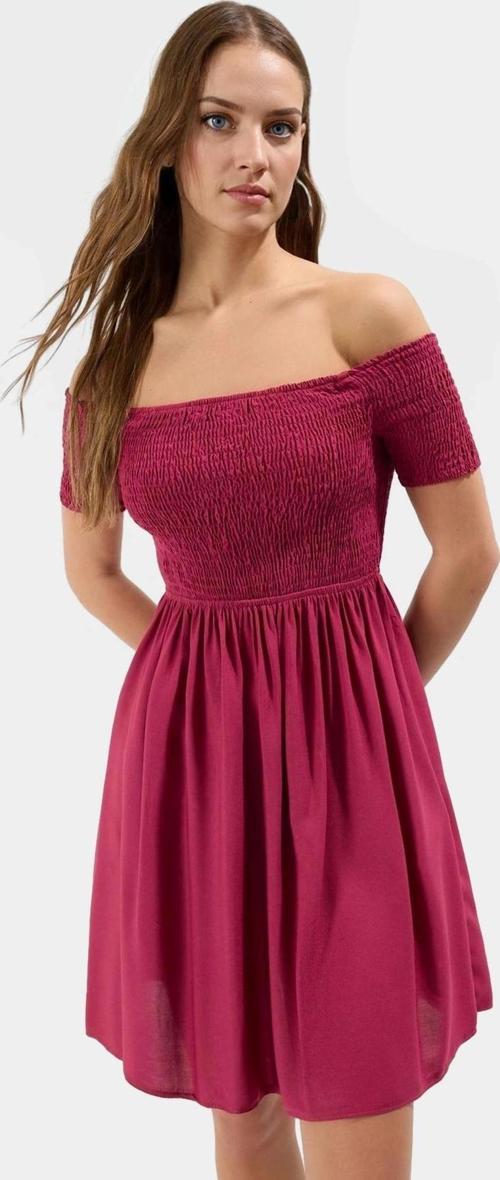 Yazlık Çok Çiçekli Mini Elbise  Viskoz Rahat Günlük Stil Konforlu Kesim Ve Şık