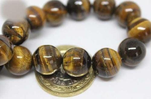 Kaplan Gözü Taşı YARIM Dizi 12mm (18cm uzunluğundadır)