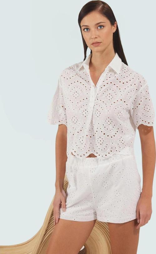 Yazlık Kısa Kollu Brode Pamuklu Şort Takım Plaj Modern Stil Konforlu Kesim Premium Kalite