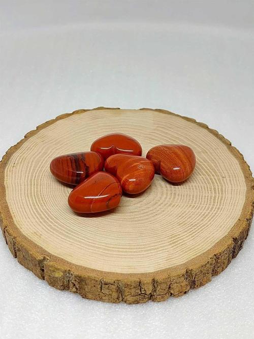 Kırmızı Jasper Taşı Kalp Şekilli (14-16gr)