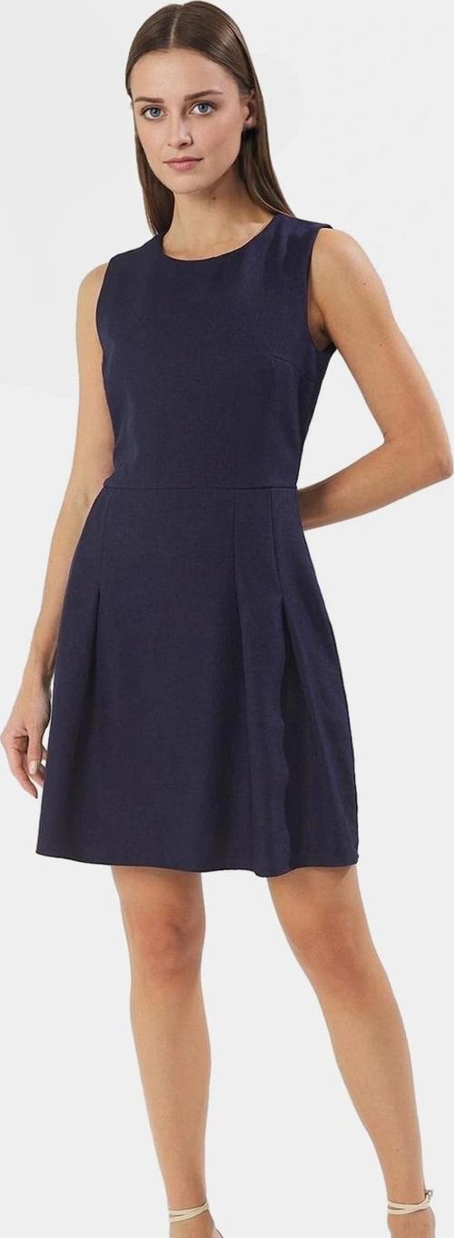 A Line Mini Keten Görünümlü Polyester Elbise Yazlık Günlük Tarz Kullanım İçin