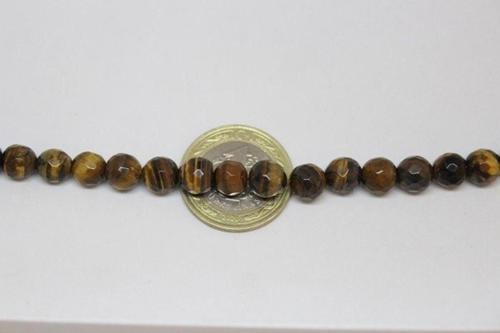 Kaplangözü Taşı Faset Kesim Yarım Dizi 8mm (18cm Uzunluğundadır)