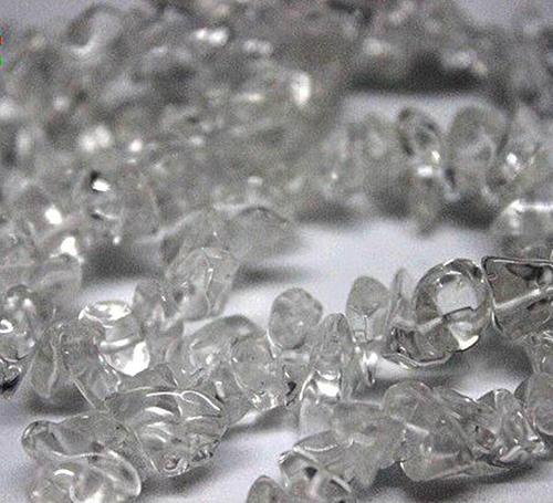 Kristal Kuvars Taşı Doğal Küçük Taşlar Dizi - 80cm